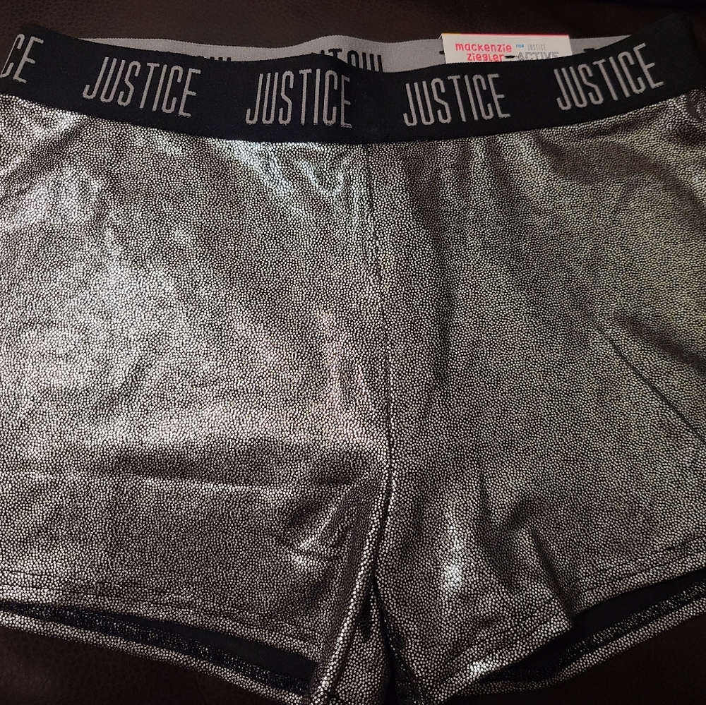 Justice glitter shorts